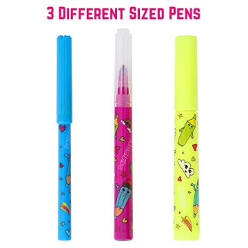 GirlZone Scented Markers Set - Washable Art for Kids