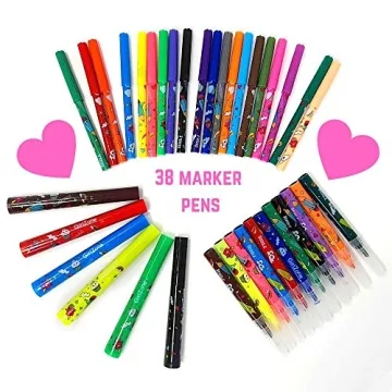 GirlZone Scented Markers Set - Washable Art for Kids