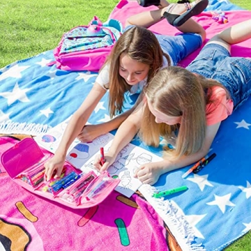 GirlZone Scented Markers Set - Washable Art for Kids