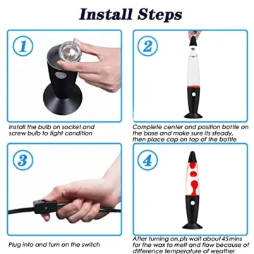 Vanful Red Magma Liquid Motion Lamp for Home Ambience