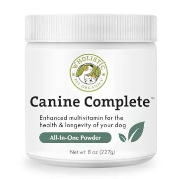 Wholistic Pet Organics Canine Complete Dog Multivitamin - 8 Oz - Nutrient-Rich Formula for Immune Sy...