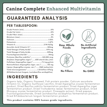 Wholistic Pet Organics Canine Complete Multivitamin Powder