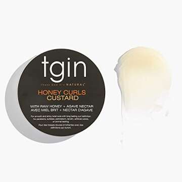 Thank God It's Natural Honey Curls Custard - 12 Oz - For Natural, Dry, Curly, Damaged Hair