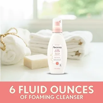 Aveeno Foaming Cleanser for Sensitive Skin 6 Oz
