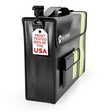 Fireproof Waterproof Document Bag with Lock & Wallet Protector