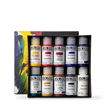GOLDEN Fluid Acrylics Professional Set for Artists