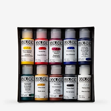 GOLDEN Fluid Acrylics Professional Set for Artists