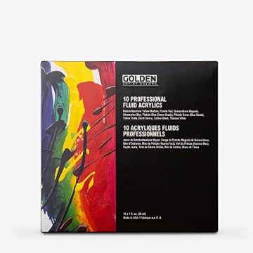 GOLDEN Fluid Acrylics Professional Set for Artists