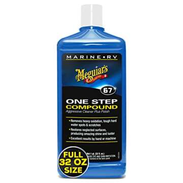 Meguiar's Marine/RV One Step Compound - Marine and RV Restorer That Removes Heavy Oxidation and Scra...