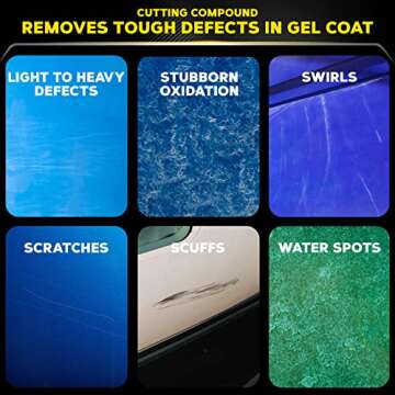 Meguiar's Marine/RV One Step Compound - Marine and RV Restorer That Removes Heavy Oxidation and Scratches While Restoring Gloss - 32 Oz (Packaging May Vary)