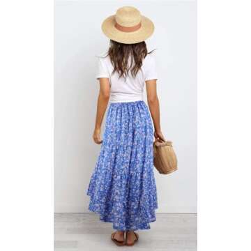 PRETTYGARDEN Floral Midi Skirt for Fashion-Forward Women