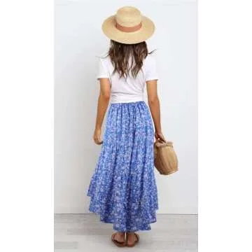 PRETTYGARDEN Floral Midi Skirt for Fashion-Forward Women