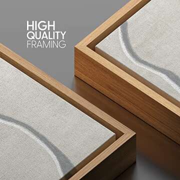 SIGNWIN Geometric Gray Watercolor Canvas Print Wall Art