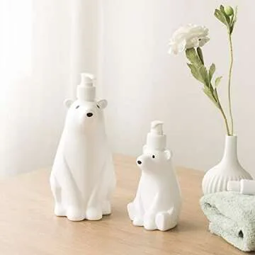 Adorable Polar Bear Soap Dispenser for Kitchen or Bath