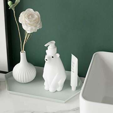 Adorable Polar Bear Soap Dispenser for Kitchen or Bath