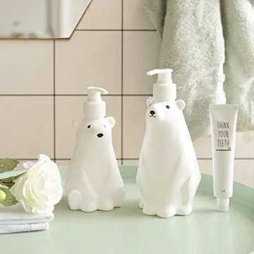 Adorable Polar Bear Soap Dispenser for Kitchen or Bath