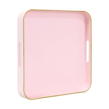MAONAME 13" Pink Decorative Tray - Versatile and Elegant Serving Solution for Every Occasion