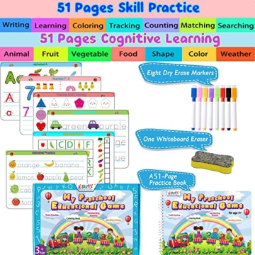 ALIANFLY Preschool Workbook - Fun Learning for Kids