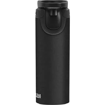 CamelBak Forge Flow Coffee & Travel Mug, Insulated Stainless Steel - Non-Slip Silicon Base - Easy One-Handed Operation - 16oz, Black