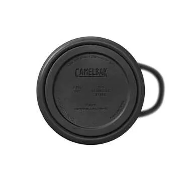 CamelBak Forge Flow Coffee & Travel Mug, Insulated Stainless Steel - Non-Slip Silicon Base - Easy One-Handed Operation - 16oz, Black