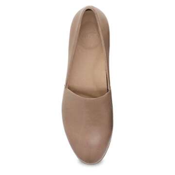 Dansko Larisa Slip-On Flats for Women - Comfortable Arch Support - Lightweight Casual to Dressy Tan ...