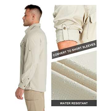 33,000ft Men's Sun Protection Shirt UPF 50+ Quick Dry