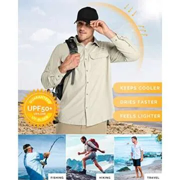 33,000ft Men's Sun Protection Shirt UPF 50+ Quick Dry