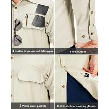 33,000ft Men's Sun Protection Shirt UPF 50+ Quick Dry