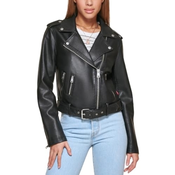 Levi's Women Faux Leather Moto Jacket: Stylish & Versatile