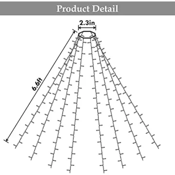 Renoliss 280 LED Christmas Waterfall Lights for Trees