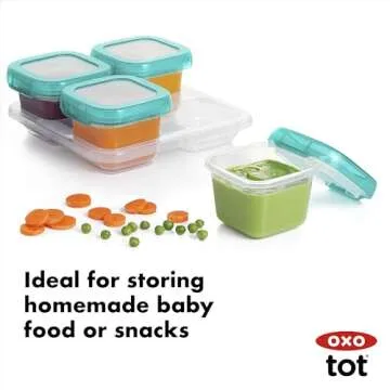 OXO Tot Baby Blocks Containers - Perfect for Baby Food Storage