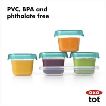 OXO Tot Baby Blocks Containers - Perfect for Baby Food Storage