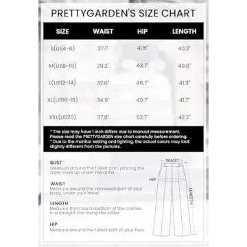 PRETTYGARDEN Women's Summer Work Pants Elastic High Waisted Straight Leg Business Casual Dressy Trousers Slacks with Pockets (Beige,Medium)