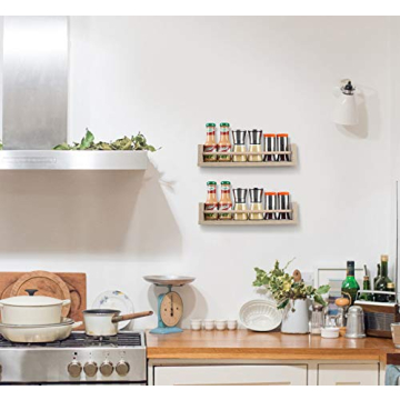 TQVAI 4-Piece Floating Shelves - Versatile Wall Storage Solution