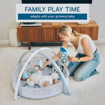 Aila+Aiden 6-in-1 Baby Play Mat for Sensory Exploration