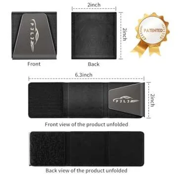 PJLJY 2-Pack Leather Seatbelt Pad for Comfort and Style