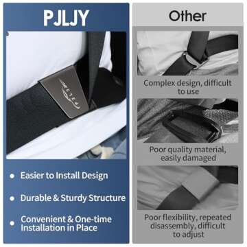 PJLJY 2-Pack Leather Seatbelt Pad for Comfort and Style