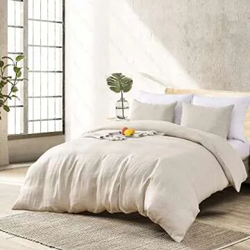 Meadow Park Stone Washed Linen Duvet Cover Set