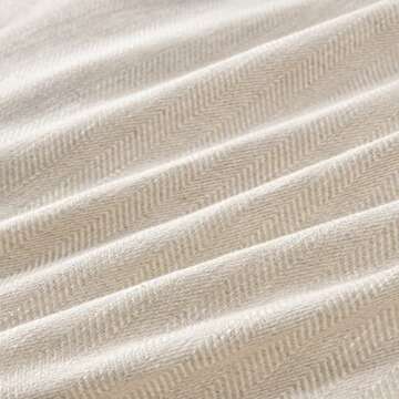 meadow park Stone Washed Queen Linen Duvet Cover 3-pc Set, Oeko-Tex Certified, Ultra-Soft, Breathable, Machine Washable, All Season, Natural Color