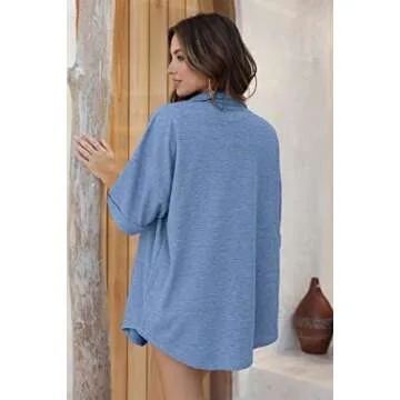 Ekouaer Waffle Knit Lounge Set for Women Comfortable Pjs