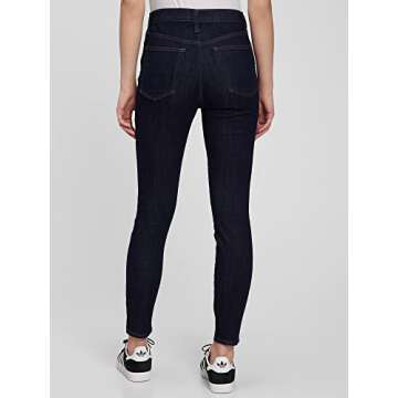 Stylish GAP Women's High Rise Skinny Fit Jeans - Dark Indigo