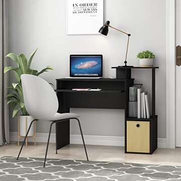 Furinno Econ Multipurpose Home Office Computer Writing Desk - Compact, Stylish, and Eco-Friendly