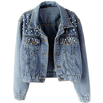 Tanming Women's Beaded Denim Vest - Chic & Versatile
