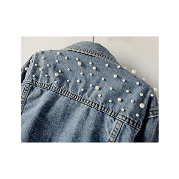 Tanming Women's Beaded Denim Vest - Chic & Versatile