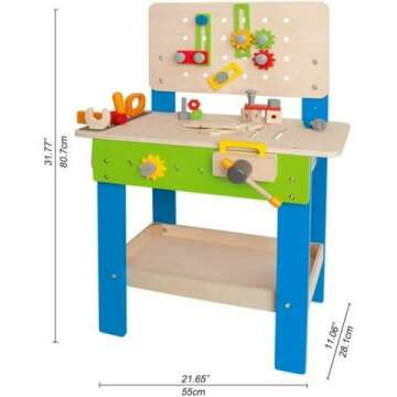 Hape Master Workbench - Award Winning Tool Bench Toy