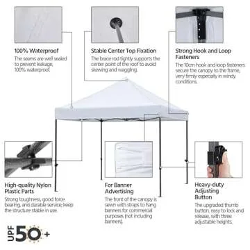 Yaheetech Weather-Resistant 10x10 Canopy Tent