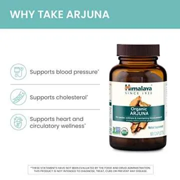 Himalaya Organic Arjuna - Heart Health Support, 700 mg - 60 Caplets