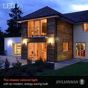 SYLVANIA LED Orange Glass Filament Bulb Dimmable 4.5W