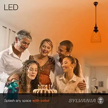 SYLVANIA LED Orange Glass Filament Bulb Dimmable 4.5W