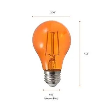 SYLVANIA LED Orange Glass Filament Bulb Dimmable 4.5W